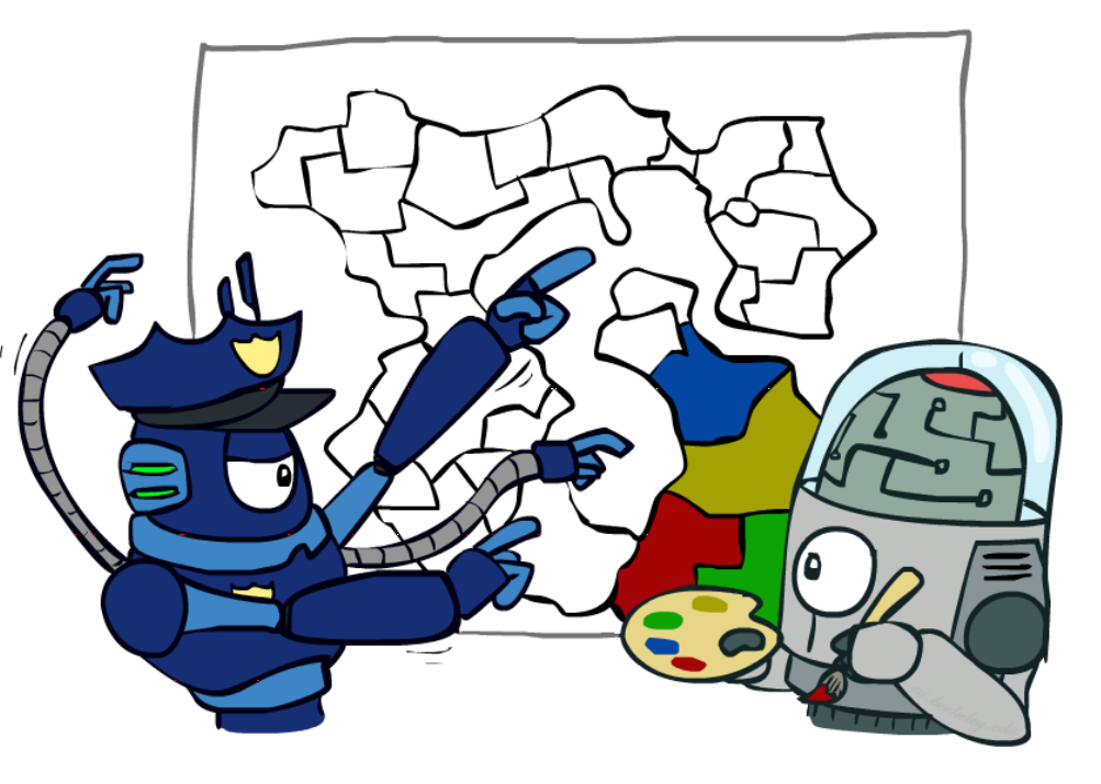 地图着色漫画