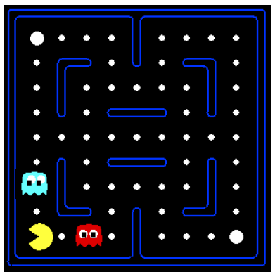 不相似的 Pacman 状态示例一